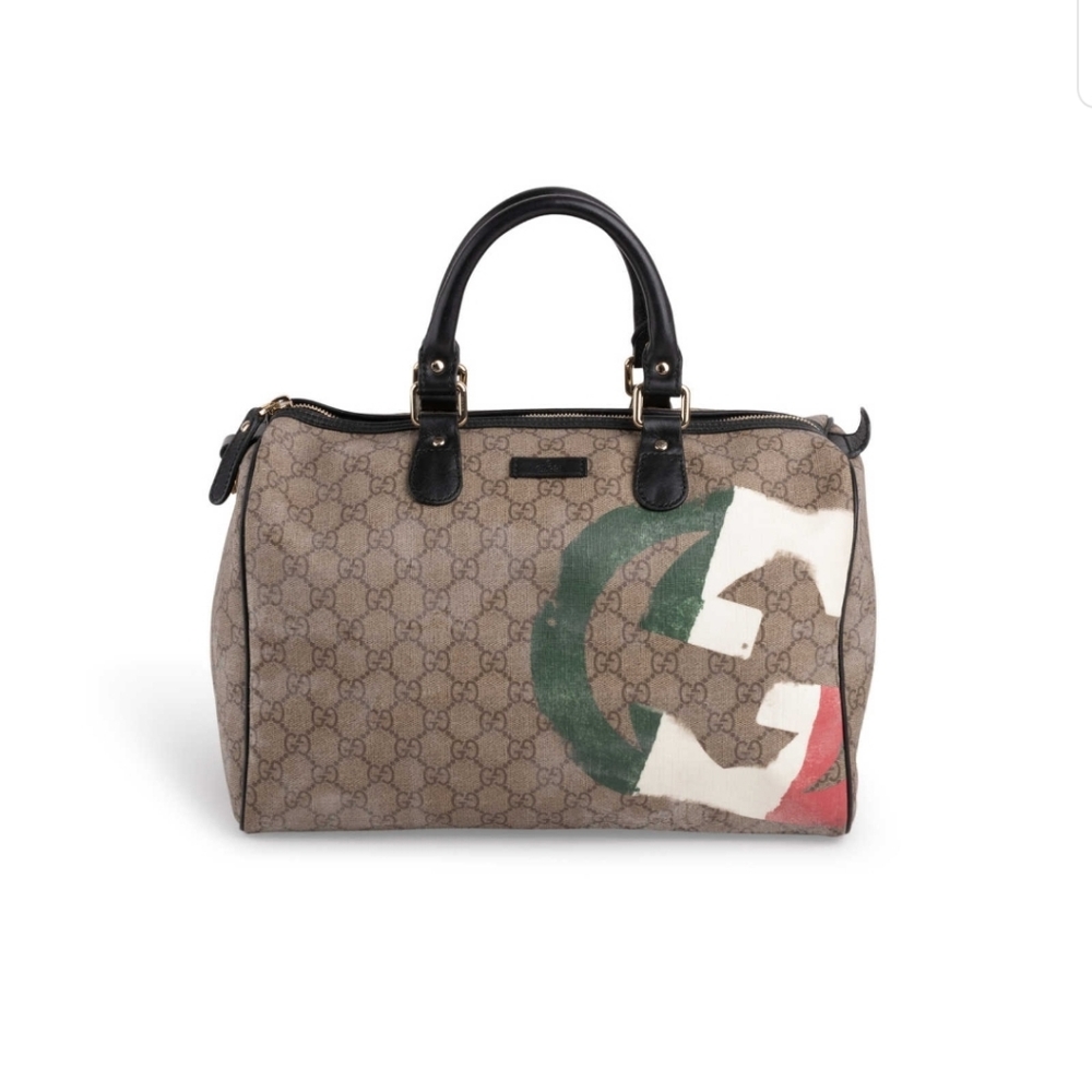 Rare Gucci Italian Bowling Tote